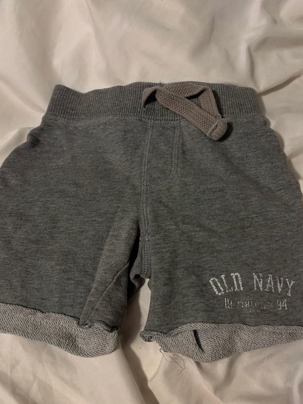 Old Navy Gray Knit Drawstring Shorts